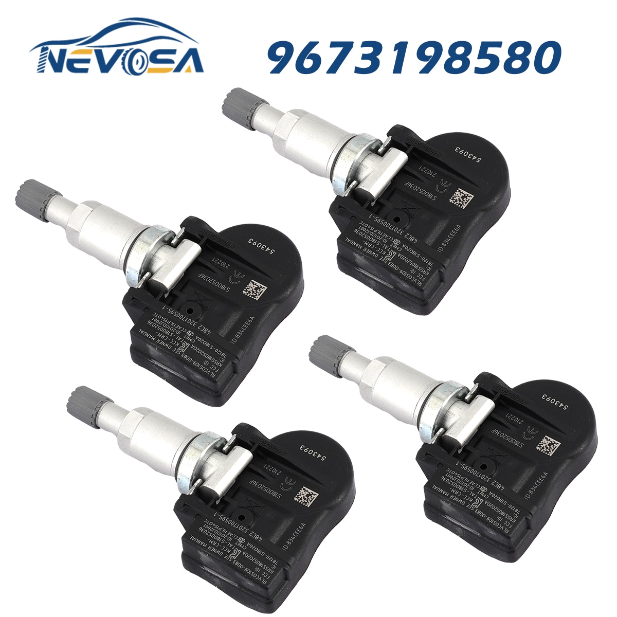 NEVOSA TPMS Ÿ̾ Citroen C4 C5 C6 C8 Ǫ 1007 207 307 407 508 607 807 9673198580 5430.T4 5430.93 4PCS